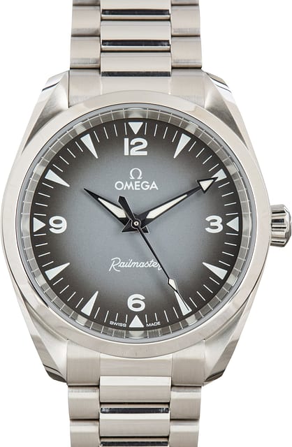 Pre-Owned Omega Seamaster Railmaster Grey Gradient Dial