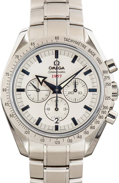 Used Omega Speedmaster Broad Arrow Silver Dial
