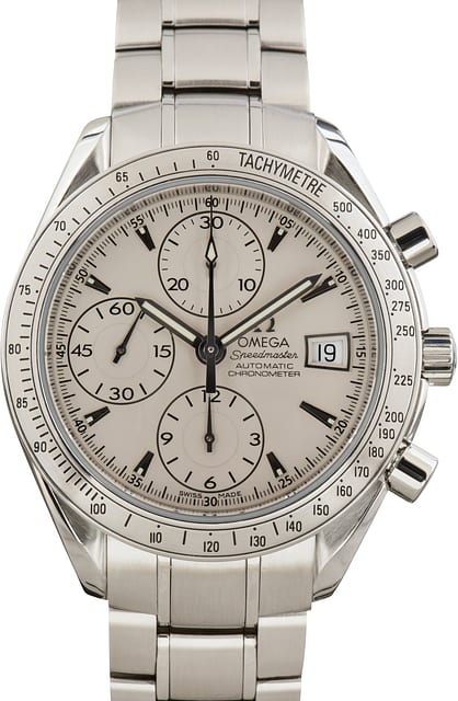 Pre-Owned Omega Speedmaster Day-Date Silver Dial