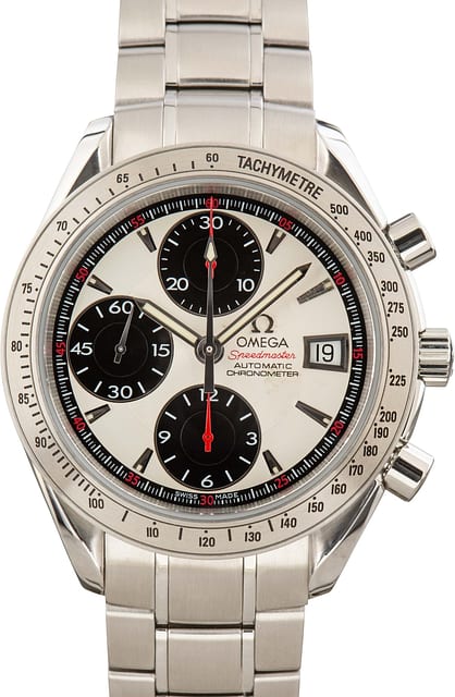 Omega Speedmaster Date / Day-Date White Dial