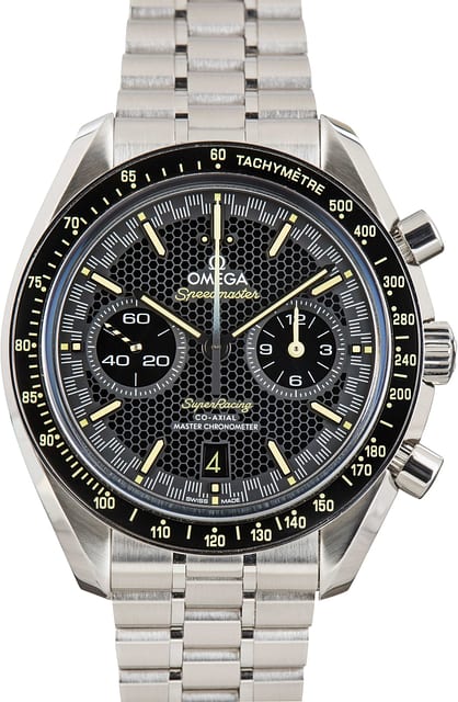 Pre-Owned Omega Speedmaster Super Racing Black Dial
