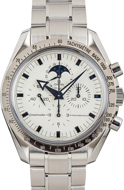 Pre-owned Omega Speedmaster Professional White Dial