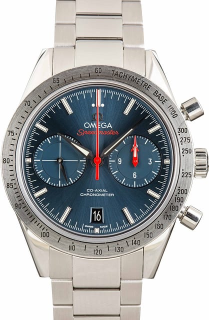 Pre-owned Omega Speedmaster '57 Blue Dial