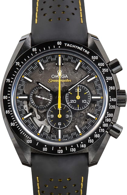 Men's Pre-owned Omega Speedmaster Apollo 8 Dark Side of the Moon Ceramic