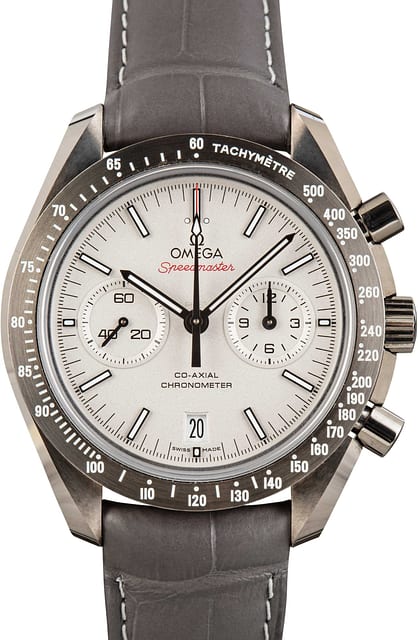Omega Speedmaster Grey Ceramic on Leather Strap