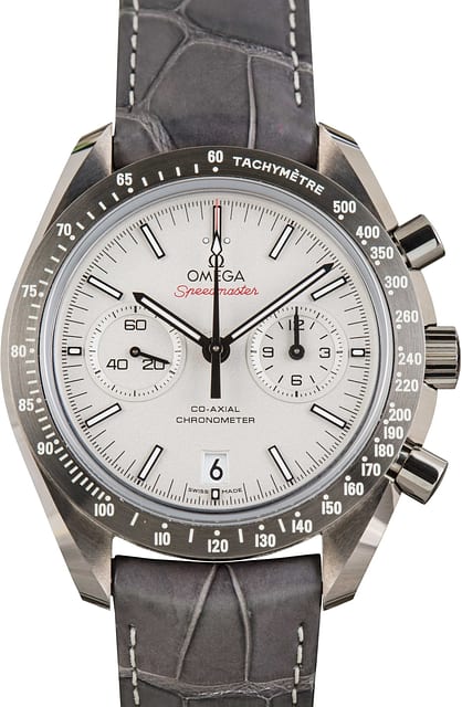 Used Omega Speedmaster Grey Ceramic on Leather Strap