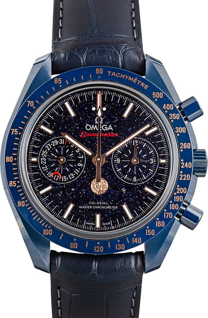 Pre-Owned Omega Speedmaster Blue Side of the Moon Aventurine Glass Dial