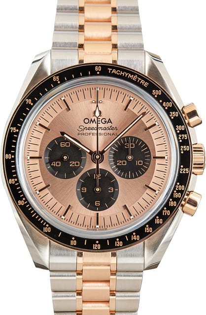 Used Omega Speedmaster Stainless Steel & Sedna Gold