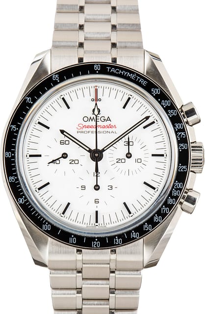 Used Omega Speedmaster 42MM White Dial Moonwatch Professional