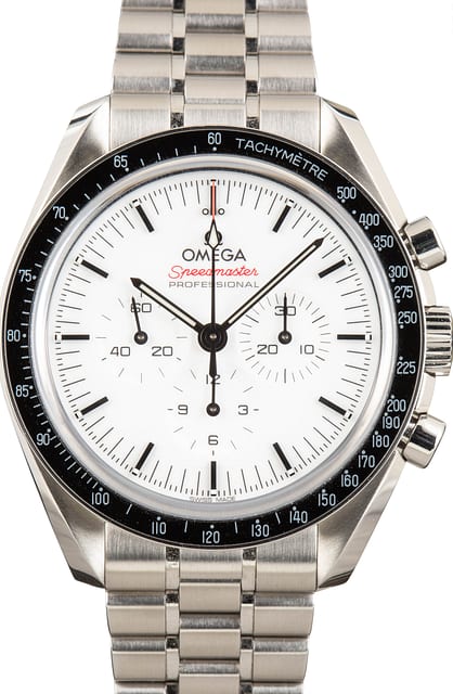 Preowned Omega Speedmaster Chronograph White Dial