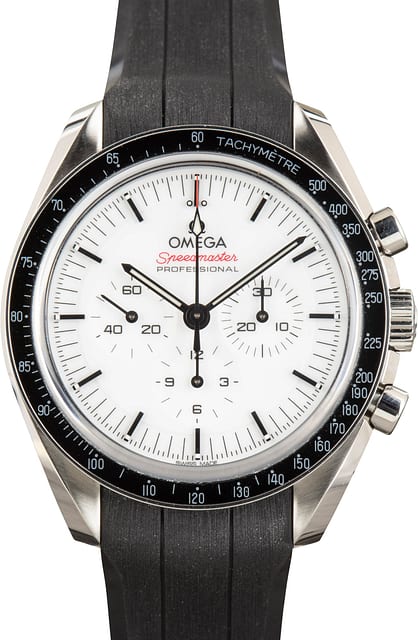 Pre-Owned Steel on Rubber Speedmaster Moonwatch Professional