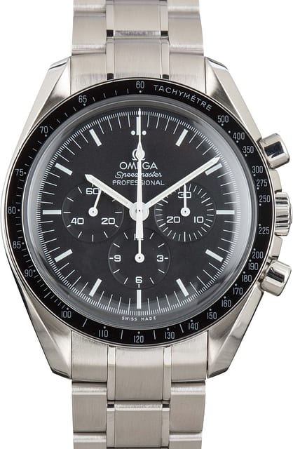 Used Black Dial Omega Speedmaster 42MM Moonwatch Professional