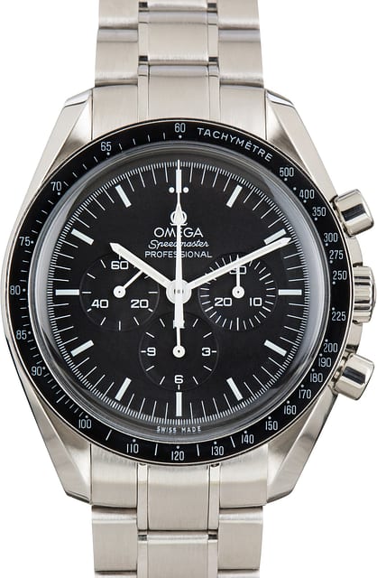 Pre-Owned Omega Speedmaster Black Dial Moonwatch Professional 42MM Steel