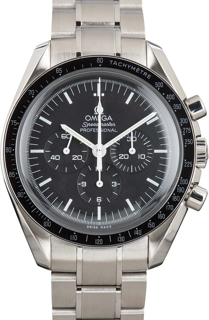 Pre-Owned Black Dial Omega Speedmaster 42MM Moonwatch Professional