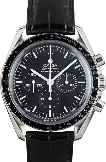 Pre-owned Omega Speedmaster Professional Black Dial