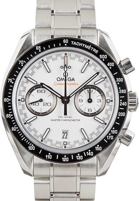 Pre-owned Omega Speedmaster White Racing Dial
