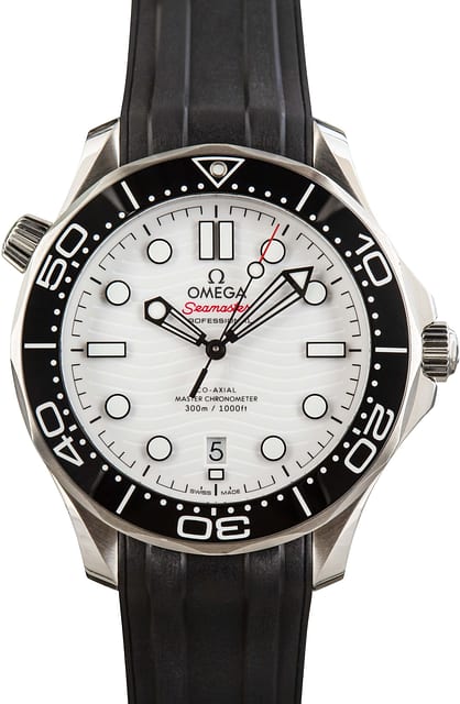 Omega Seamaster 42MM Diver 300M White Wave Dial