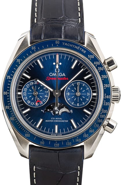 Omega Speedmaster Moonphase Blue Index Dial