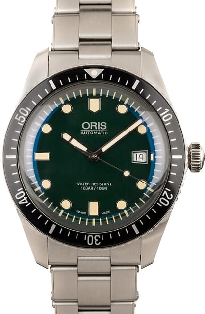 Oris Divers Sixty-Five Stainless Steel Green Dial