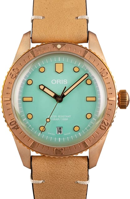 Oris Divers Sixty-Five Bronze Wild Green