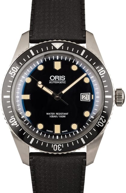 Oris Divers Sixty-Five Black Rubber Strap