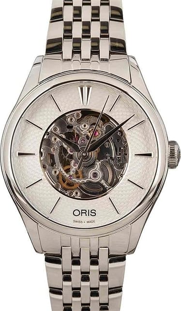 Ladies Oris Artelier Skeleton Stainless Steel