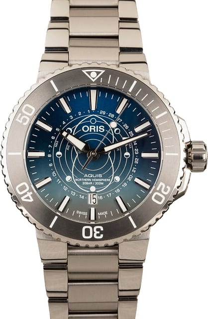 Oris Aquis Dat Watt Limited Edition Stainless Steel