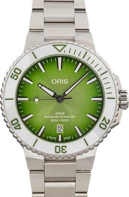 Oris Aquis Date Taste of Summer Green Dial