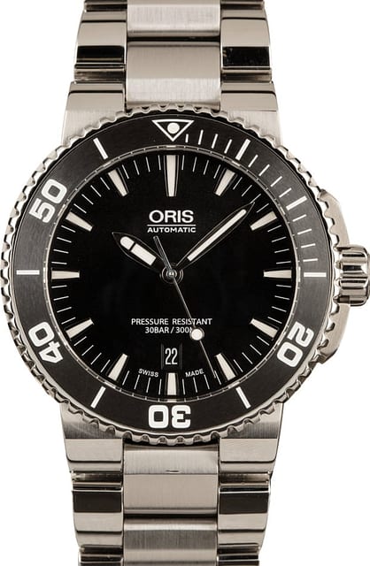 Oris Aquis Date 43MM Black Dial
