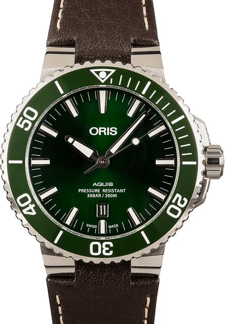 Oris Aquis Date Leather Band