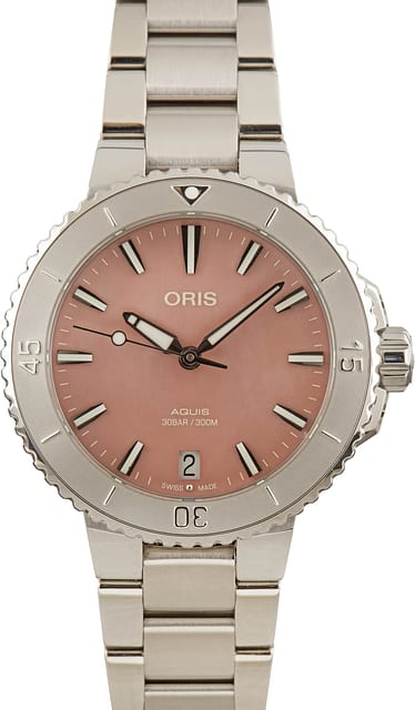 Oris Aquis Date Pink Dial