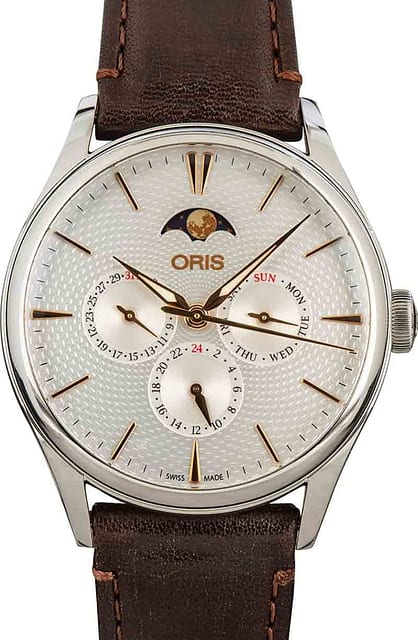 Oris Artelier Complication Stainless Steel on Leather Strap