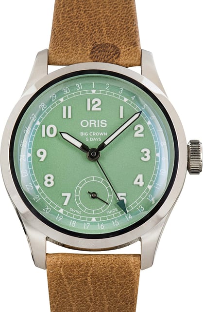 Oris Big Crown Pointer Date Calibre 403 Green Dial