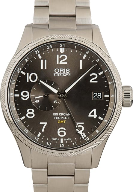Oris Big Crown Pro Pilot GMT, Small Second Stainless Steel