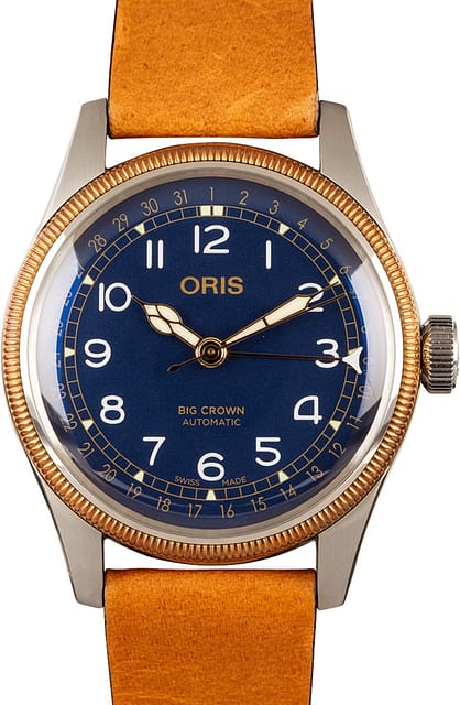 Oris Big Crown Pointer Date Blue Arabic Dial