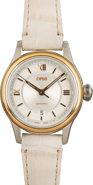 Oris Classic Date Silver Roman Dial 28MM
