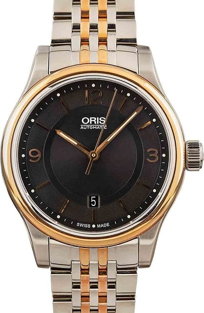 Oris Classic Date Steel & Gold PVD