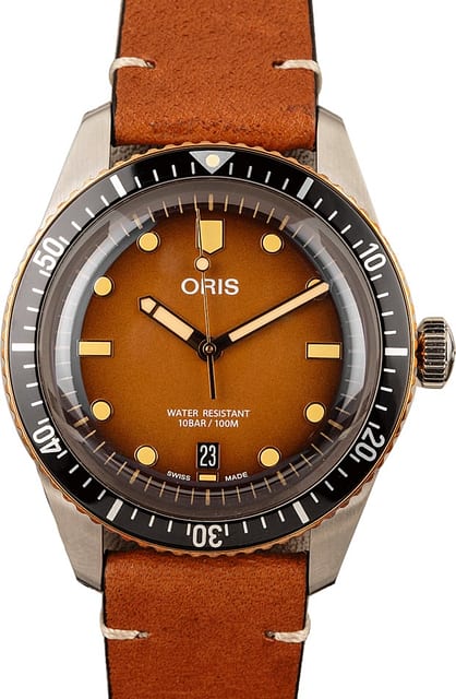 Oris Divers Sixty-Five Steel & Bronze Brown Dial