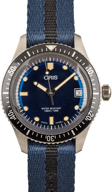 Oris Divers Sixty-Five Blue Nato Strap