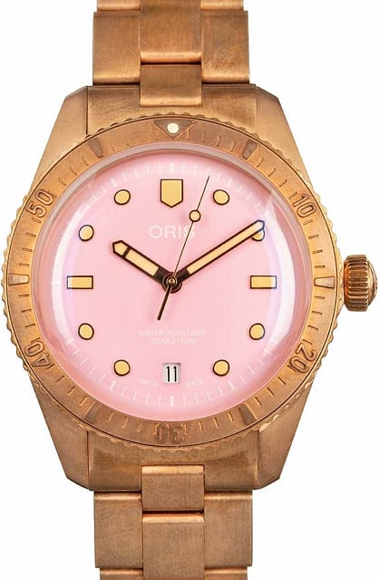 Oris Divers Sixty-Five Bronze Pink Dial