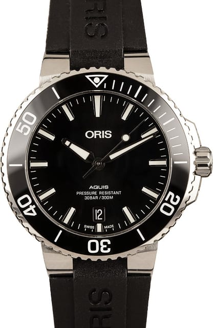 Oris Aquis 39.5MM Black Rubber Strap