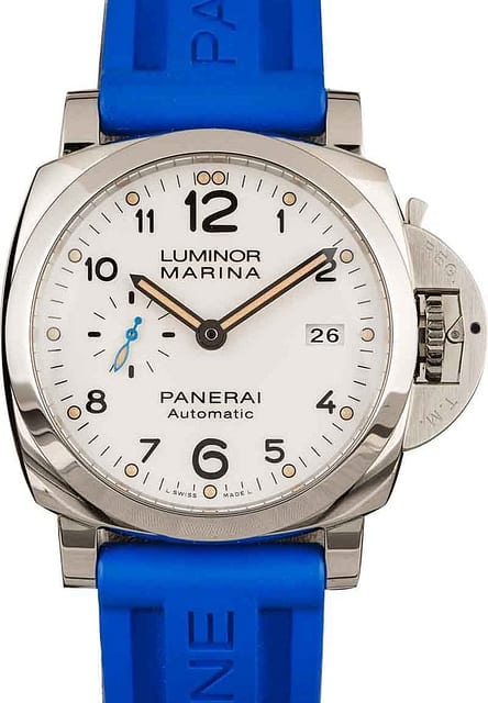 Pre-Owned Panerai Luminor Marina PAM01499 Rubber Strap