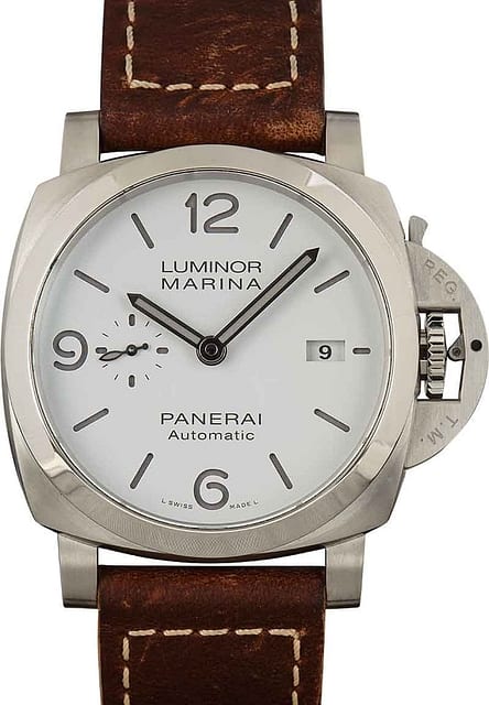 Mens Panerai Luminor Marina White Dial
