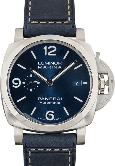 Used Panerai Luminor Marina PAM01313 Blue Dial