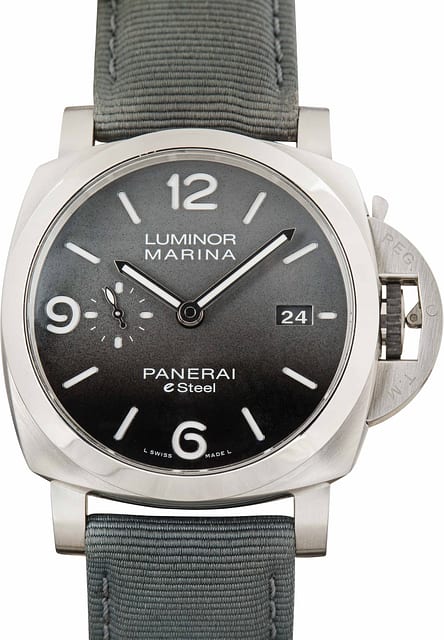 Used Panerai Luminor Marina Grigio Roccia PAM01358 Stainless Steel