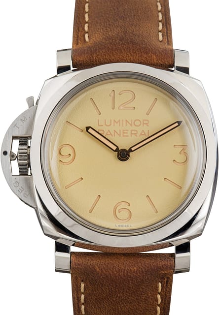 Panerai Luminor Left-Handed PAM01075 Beige Dial