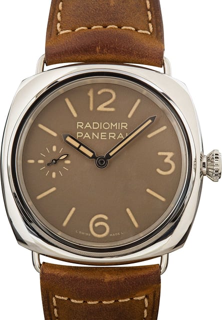 Pre-Owned Panerai Radiomir Officine PAM01385 Brown Dial
