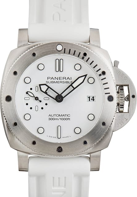Panerai Submersible Bianco 42 PAM01223 White Dial