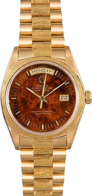 Rolex President 18038 Wood Dial