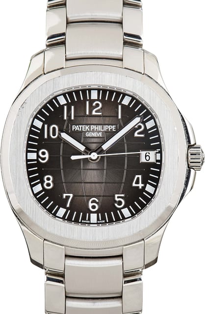 Pre-owned Patek Philippe Aquanaut 5167 Black Dial